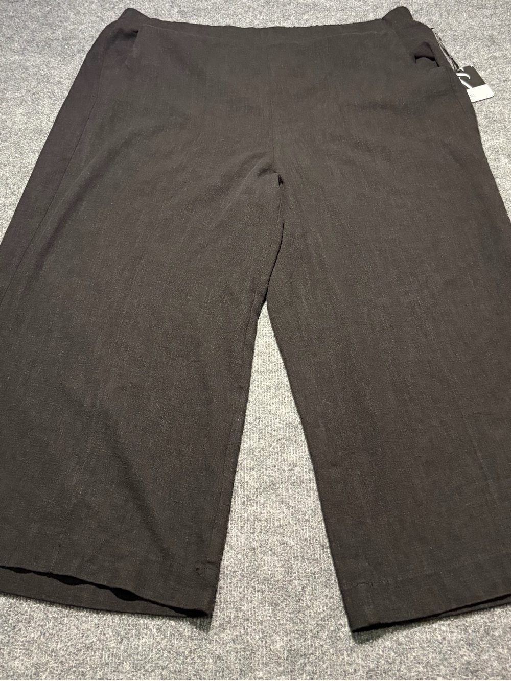Simply Vera Vera Wang Black Wide-Leg Knit Pants
